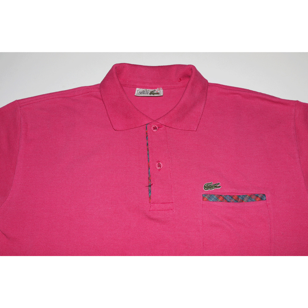 VTG Lacoste Chemise Men's Knit Polo Golf Shirt Size Large Croc Logo - Picture 2 of 7